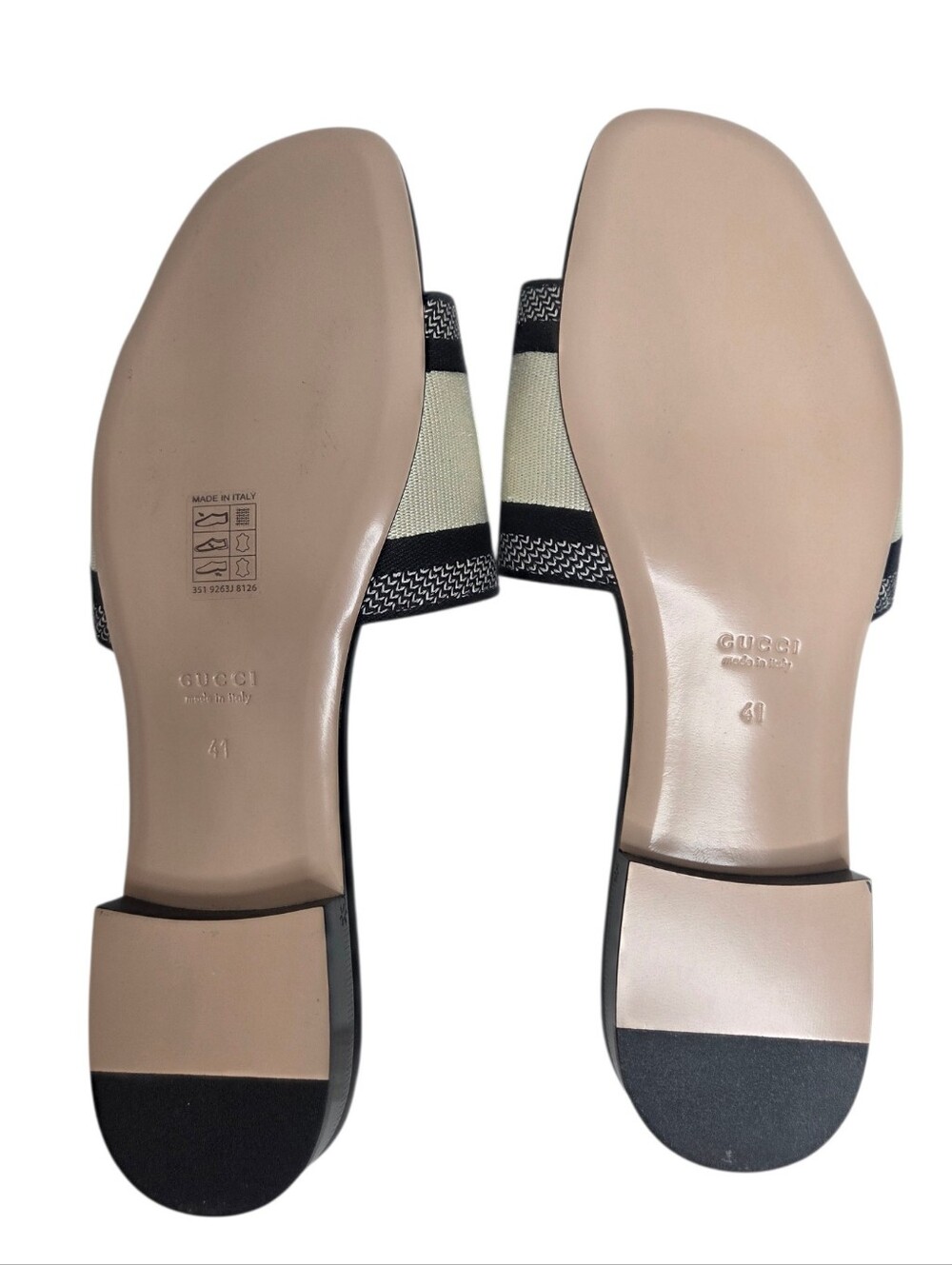 GUCCI Jane Embroidered Logo Slide Sandals - Picture 12 of 14